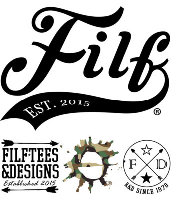 Filf Badges and logo badges bottom black on white